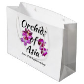 Orchideen Asiens Große Geschenktüte (Rückseite Schrägansicht)