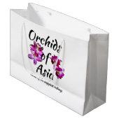 Orchideen Asiens Große Geschenktüte (Vorderseite Schrägansicht)