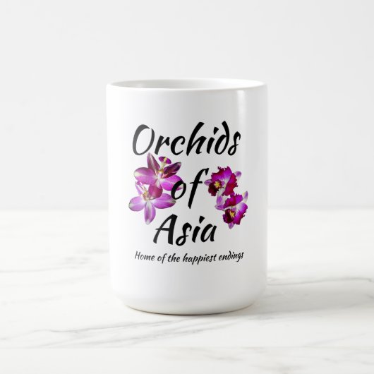 Orchideen Asiens Kaffeetasse (Mittel)