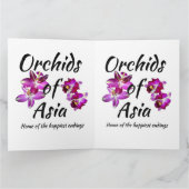 Orchideen Asiens Karte (Innenseite)