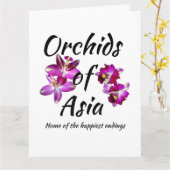 Orchideen Asiens Karte (Gelbe Blume)