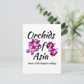 Orchideen Asiens Karte (Stehend Vorderseite)