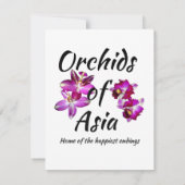 Orchideen Asiens Karte (Rückseite)