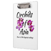 Orchideen Asiens Klemmbrett (Links)