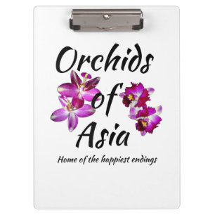 Orchideen Asiens Klemmbrett
