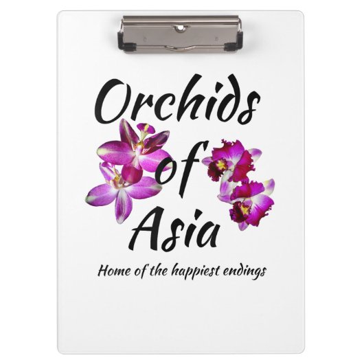 Orchideen Asiens Klemmbrett (Vorderseite)