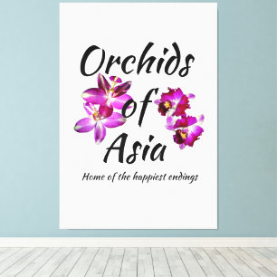 Orchideen Asiens Leinwanddruck