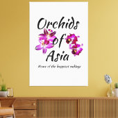 Orchideen Asiens Leinwanddruck (Insitu (Wohnzimmer))