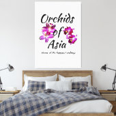Orchideen Asiens Leinwanddruck (Insitu (Schlafzimmer))