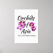 Orchideen Asiens Leinwanddruck (Vorderseite)