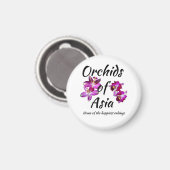 Orchideen Asiens Magnet (Vorderseite/Rückseite)
