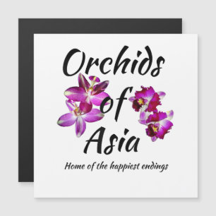 Orchideen Asiens Magnetkarte
