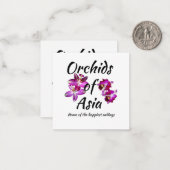 Orchideen Asiens Mitteilungskarte (Vorderseite/Rückseite Beispiel)