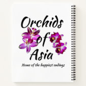 Orchideen Asiens Notizblock (Rückseite)