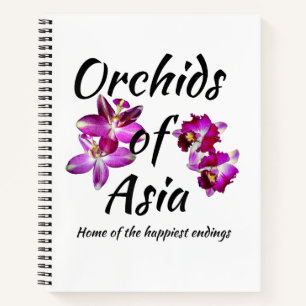 Orchideen Asiens Notizblock