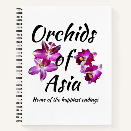 Orchideen Asiens Notizblock (Vorderseite)