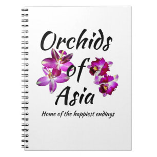 Orchideen Asiens Notizblock