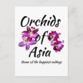 Orchideen Asiens Postkarte (Vorderseite)