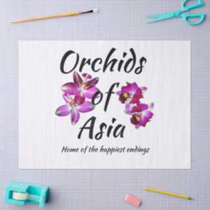 Orchideen Asiens Seidenpapier