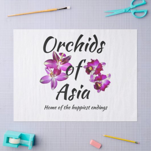 Orchideen Asiens Seidenpapier (Basteln)