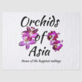 Orchideen Asiens Seidenpapier (Vorderseite)