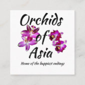 Orchideen Asiens Treuekarte (Vorderseite)