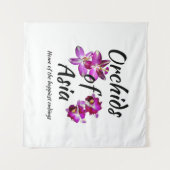 Orchideen Asiens Wandteppich (Vorderseite (Horizontal))