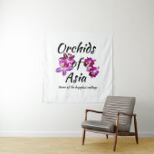 Orchideen Asiens Wandteppich (Beispiel)