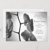 Orchideen auf der Stem Post Wedding Brunch Einladu Einladung (Vorne/Hinten)