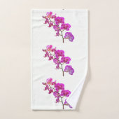 Orchideen auf einem leichten Background-Badetücher Badhandtuch Set (Handtuch)