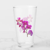 Orchideen auf hellen Background Trinkglas Glas (Rückseite)