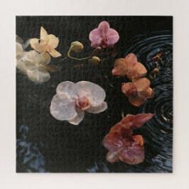 Orchideen auf Still Wasser Puzzle