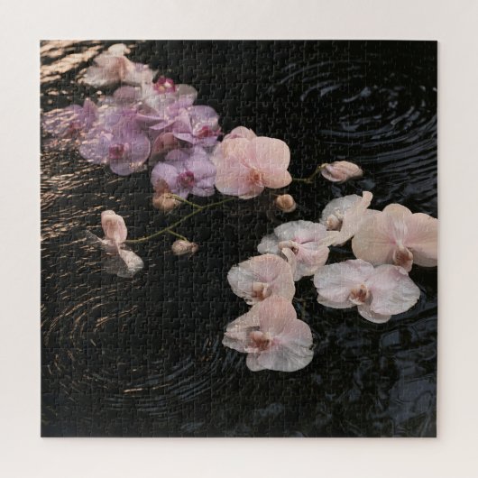 Orchideen auf stillen Gewässern Puzzle (Vertikal)