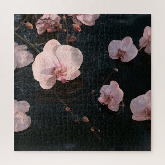 Orchideen auf stillen Gewässern Puzzle (Vertikal)