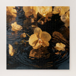 Orchideen auf Stillwasser Puzzle