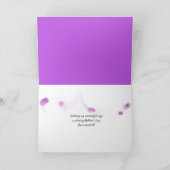 Orchideen auf weißen Handtüchern mit Seestern für Karte (Innenseite)