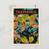 Orchideen aus Tasmanien, Australien Postkarte (Vorne/Hinten)