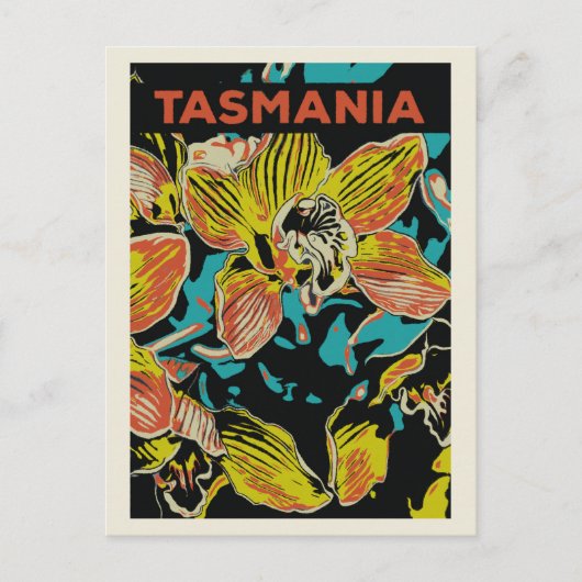 Orchideen aus Tasmanien, Australien Postkarte (Vorderseite)