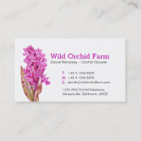 Orchideen-Bauers-/-Blumenzüchtergeschäftskarten