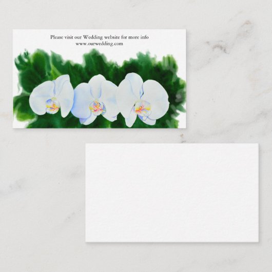 Orchideen Begleitkarte (Vorne/Hinten)