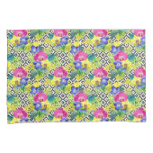 Orchideen-Begonie und Palmblätter Kissenbezug (Vorderseite-Rechts)