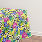 Orchideen-Begonie und Palmblätter Tischdecke (Beispiel)