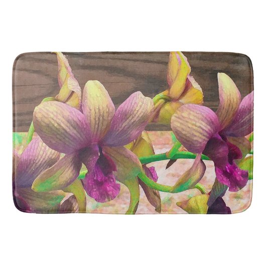 Orchideen blühen badematte (Vorderseite)