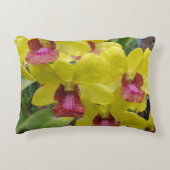 Orchideen blühen blumengeschmücktes Schicksal Dekokissen (Vorderseite)