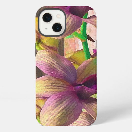 Orchideen blühen iPhone hülle (Rückseite)