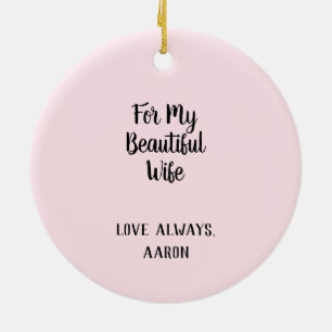 Orchideen-Blume für meine schöne Ehefrau Keramik Ornament