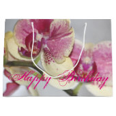 Orchideen-Blume Große Geschenktüte (Vorderseite)