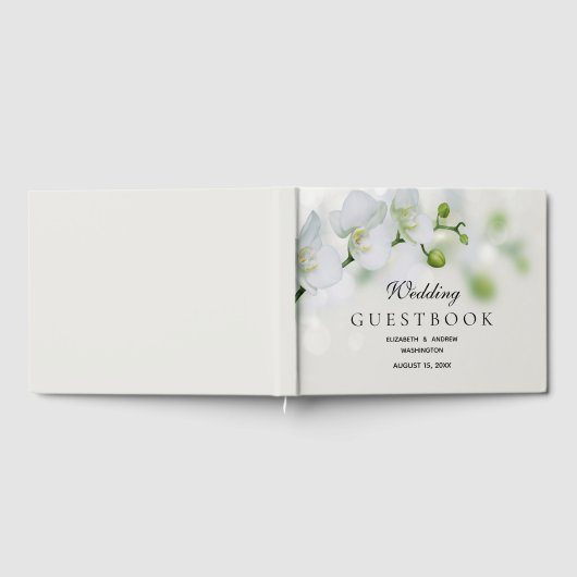 Orchideen-Blume-Hochzeit Gästebuch (Voll)