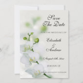 Orchideen-Blume-Hochzeit Save The Date (Vorderseite)
