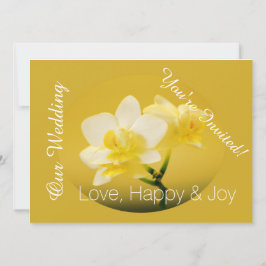 Orchideen-Blume in Christlicher Hochzeit Einladung